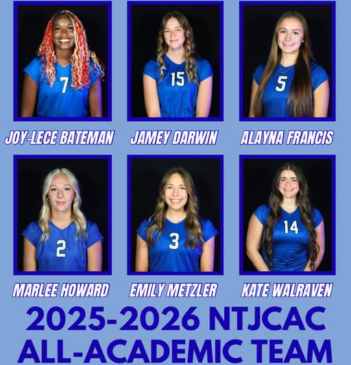 Six Lady Lions Earn NTJCAC All-Academic Team Honors